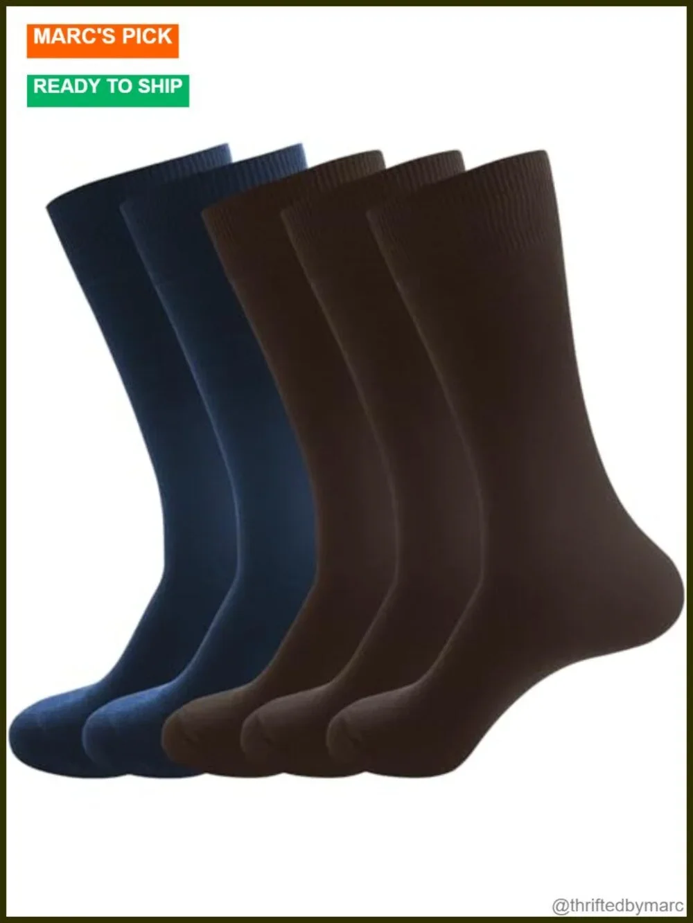 Dress Socks 5 Pairs Cotton Calf Formal Business Breathable